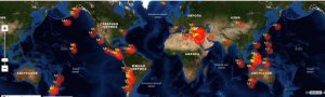 Карта землетрусів землю лихоманить
