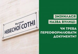 Чи потрібно переоформлювати документи, якщо змінилася назва вулиці