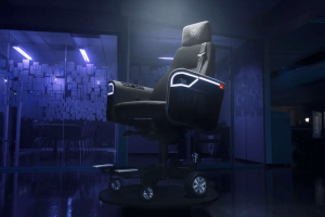 Volkswagen створила крісло для поїздок по офісу. З фарами та звуковим сигналом та зчіпним пристроєм